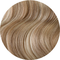 #18/60 Pearl Ash Blonde Highlights Messy Bun