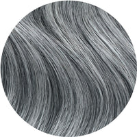 #Light Grey Messy Bun