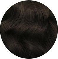 #1BL Darkest Brown Seamless Clip In Hair Extensions