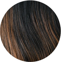 #Off Black Balayage Seamless Clip In Hair Extensions