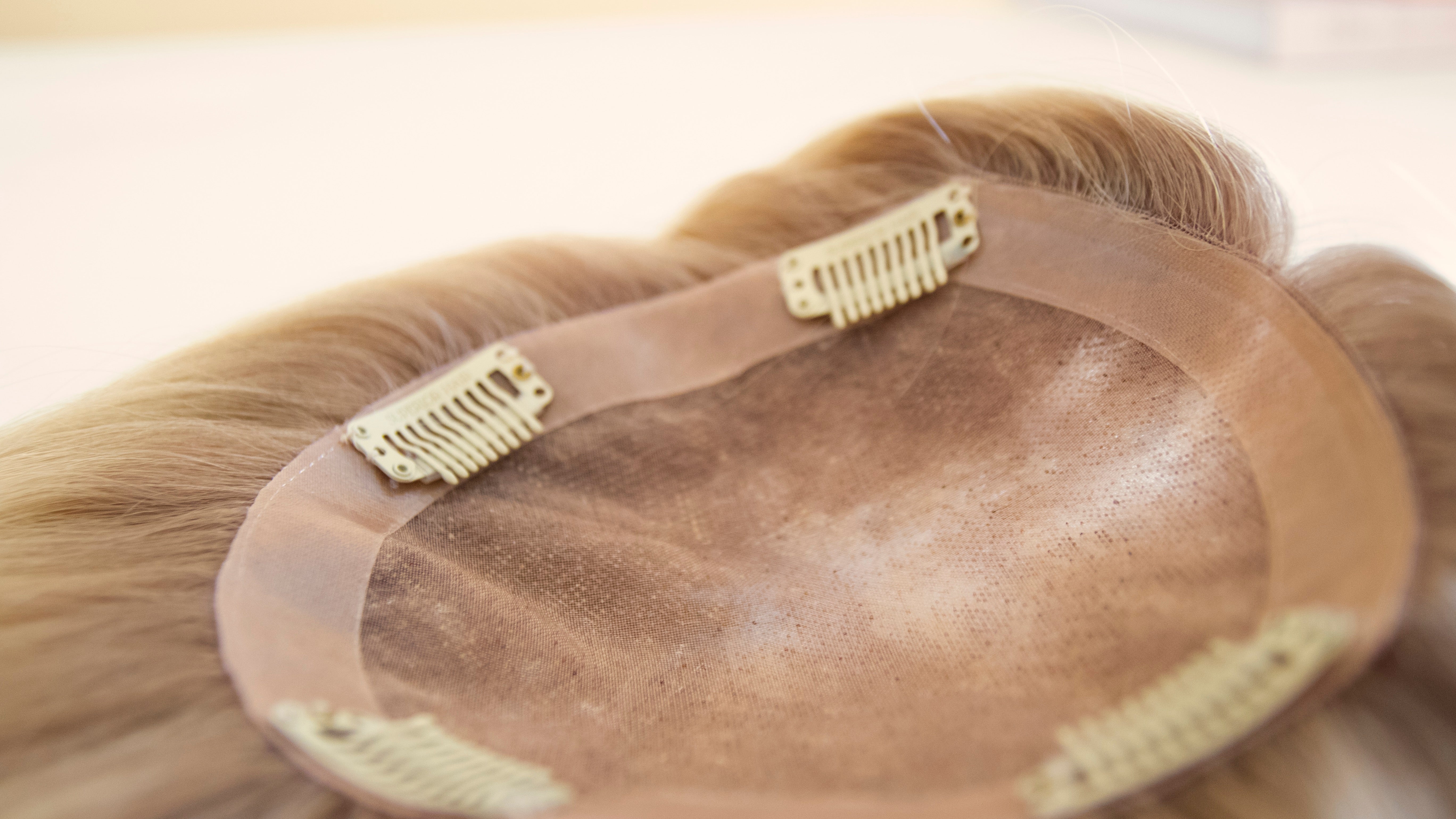 Beach Blonde Ombre Women's Human Hair Topper