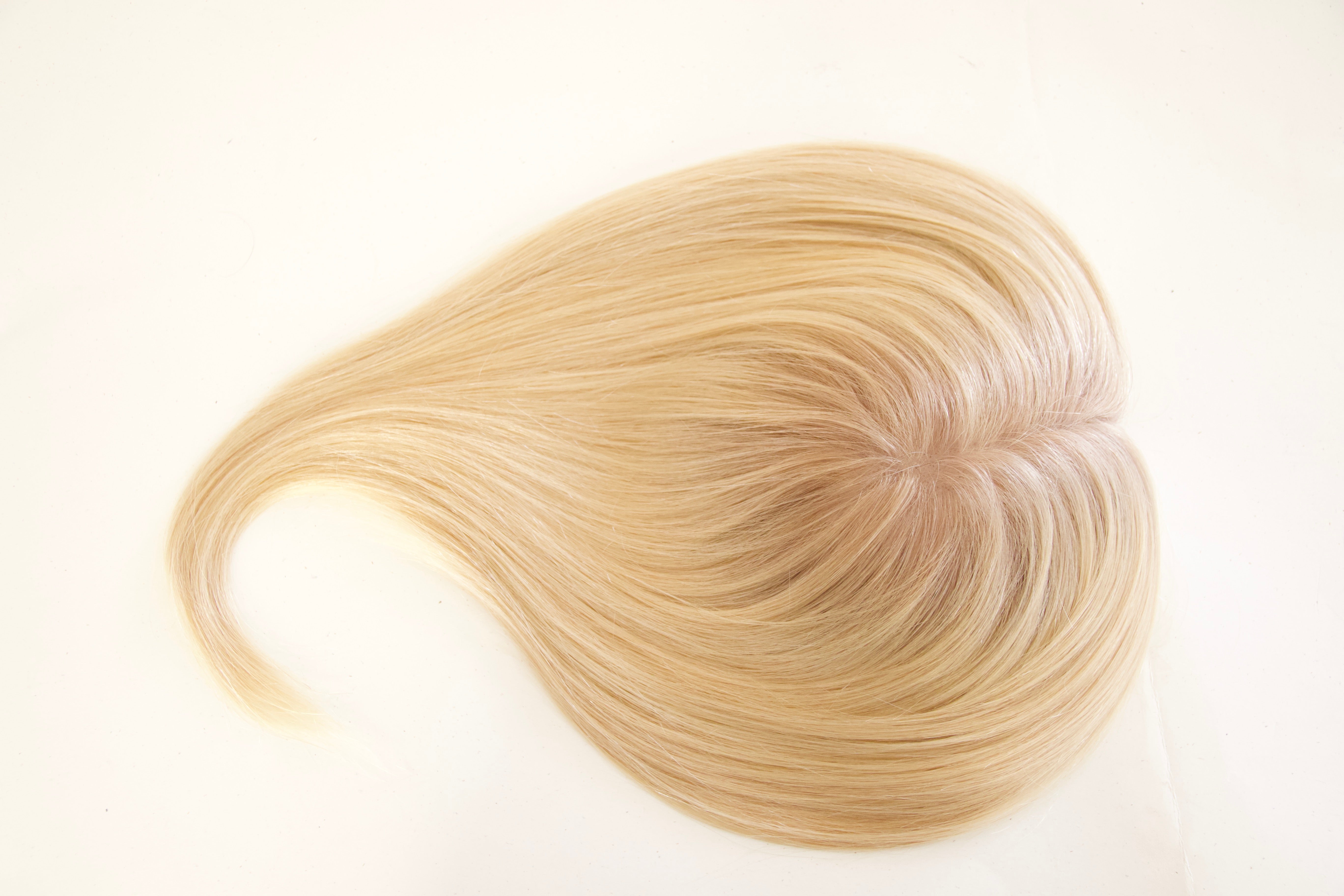 Beach Blonde Ombre Women's Human Hair Topper