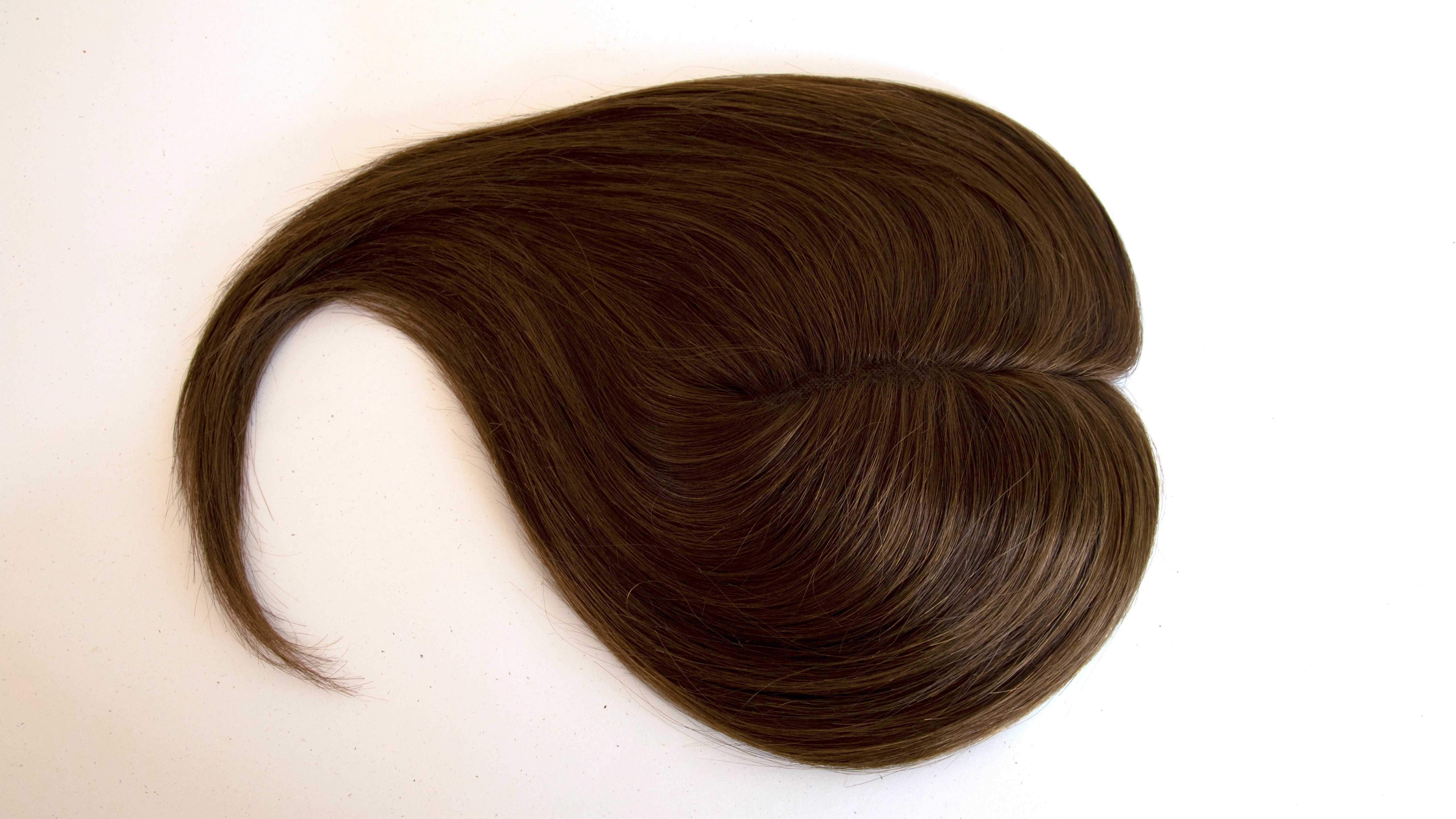 Chocolate Brown Balayage Women's Human Hair Topper