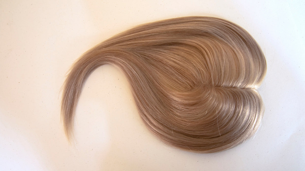 #18/60 Pearl Ash Blonde 12&quot; Human Hair Topper