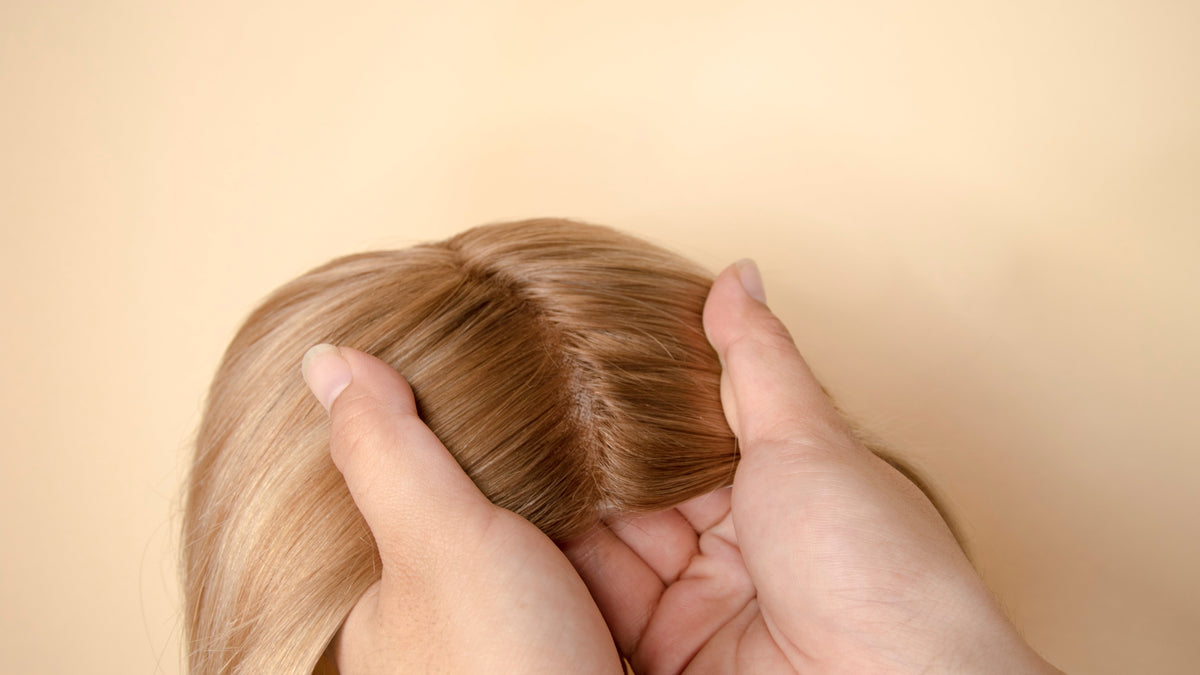 Toffee Cream Balayage Human Hair Topper