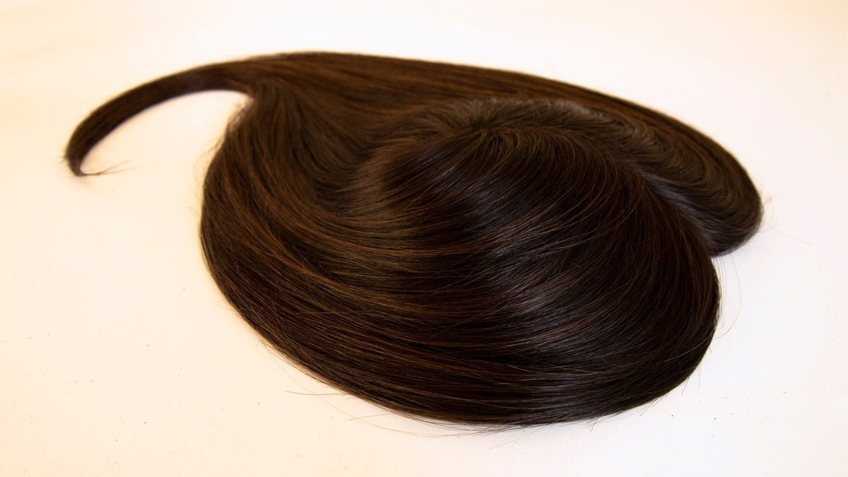 Off Black Balayage Women&#39;s Human Hair Topper