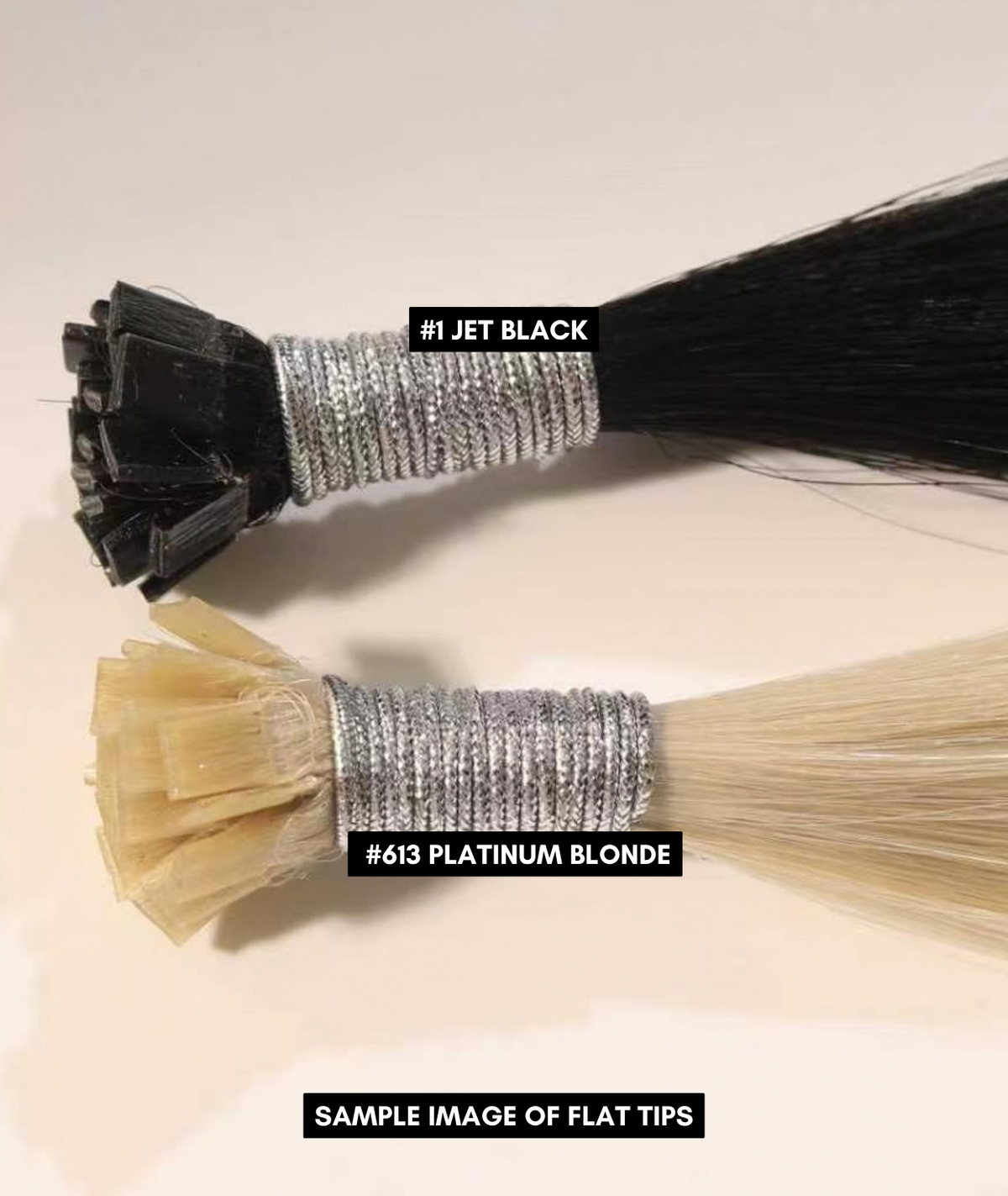 #16/22 Caramel Light Blonde Mix Flat Tip Keratin Bond Hair Extensions