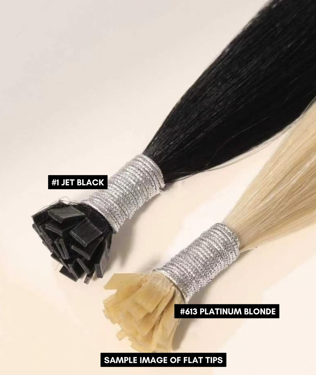 #16/22 Caramel Light Blonde Mix Flat Tip Keratin Bond Hair Extensions