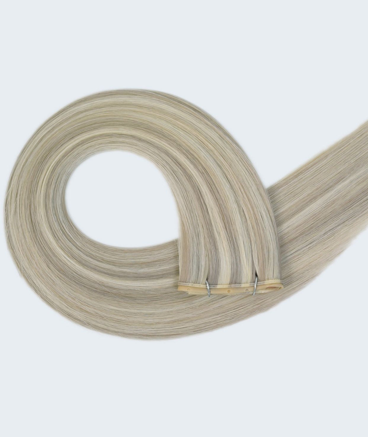 #18/60 Pearl Ash Blonde Highlights Superior Butterfly Weft™ Extensions