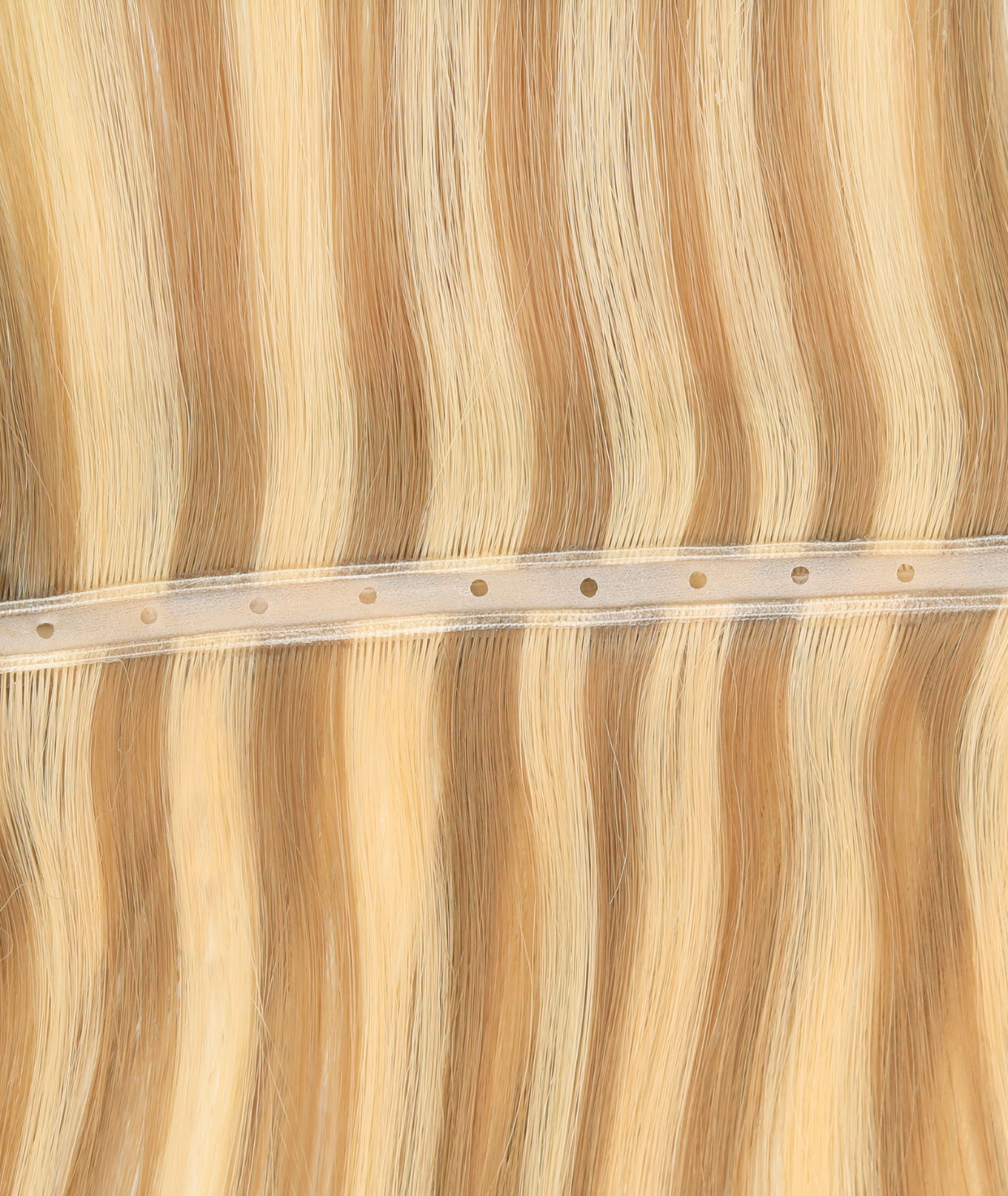 #16/22 Caramel Light Blonde Mix Superior Butterfly Weft™ Hair Extensions