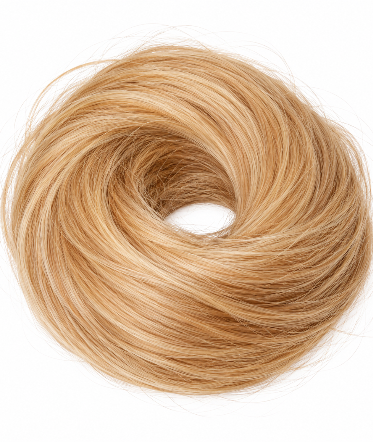#16/22 Caramel Light Blonde Mix Messy Bun Hair Extensions (28g)