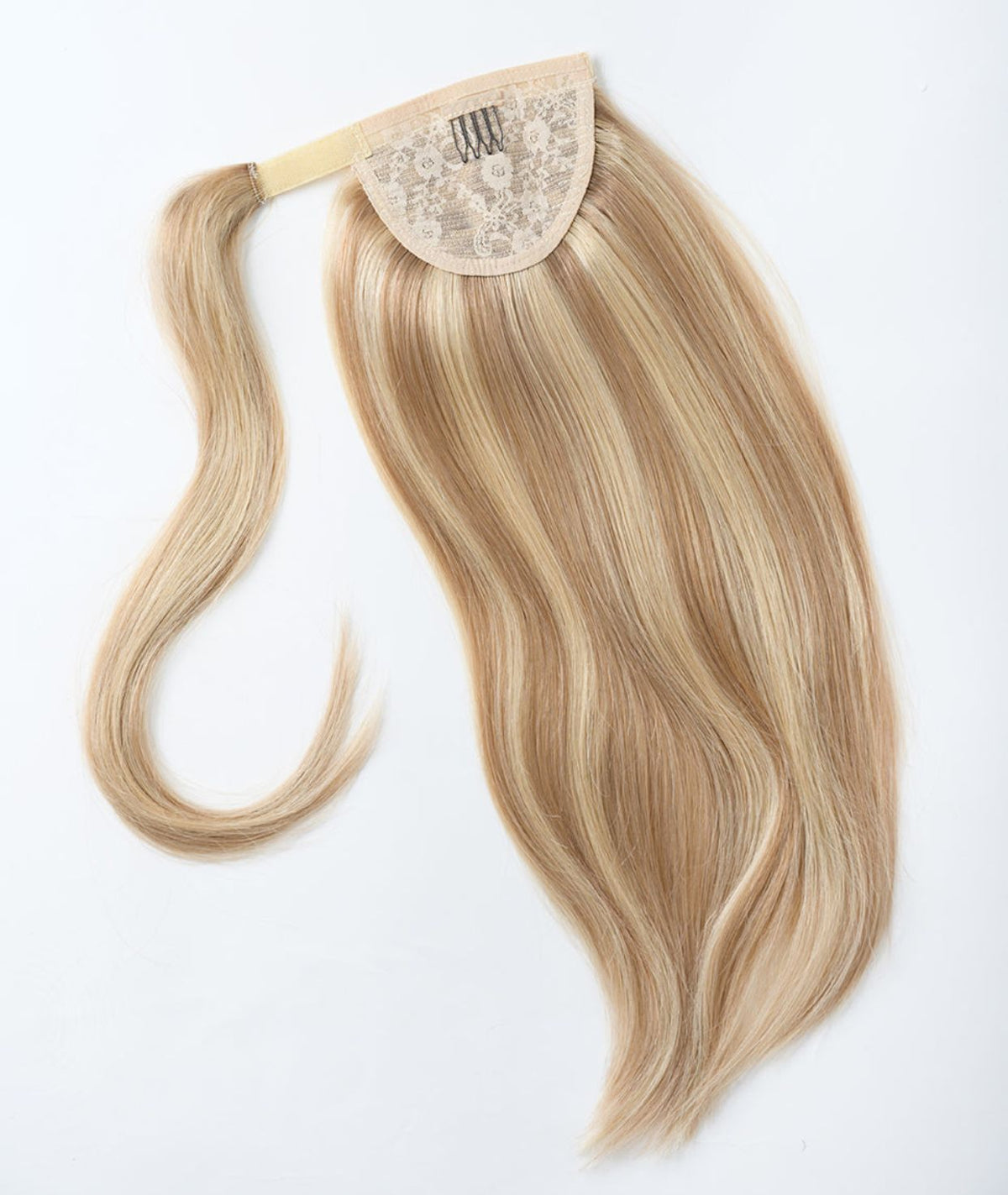 #16/22 Caramel Light Blonde Mix Ponytail Extensions — Value Grade
