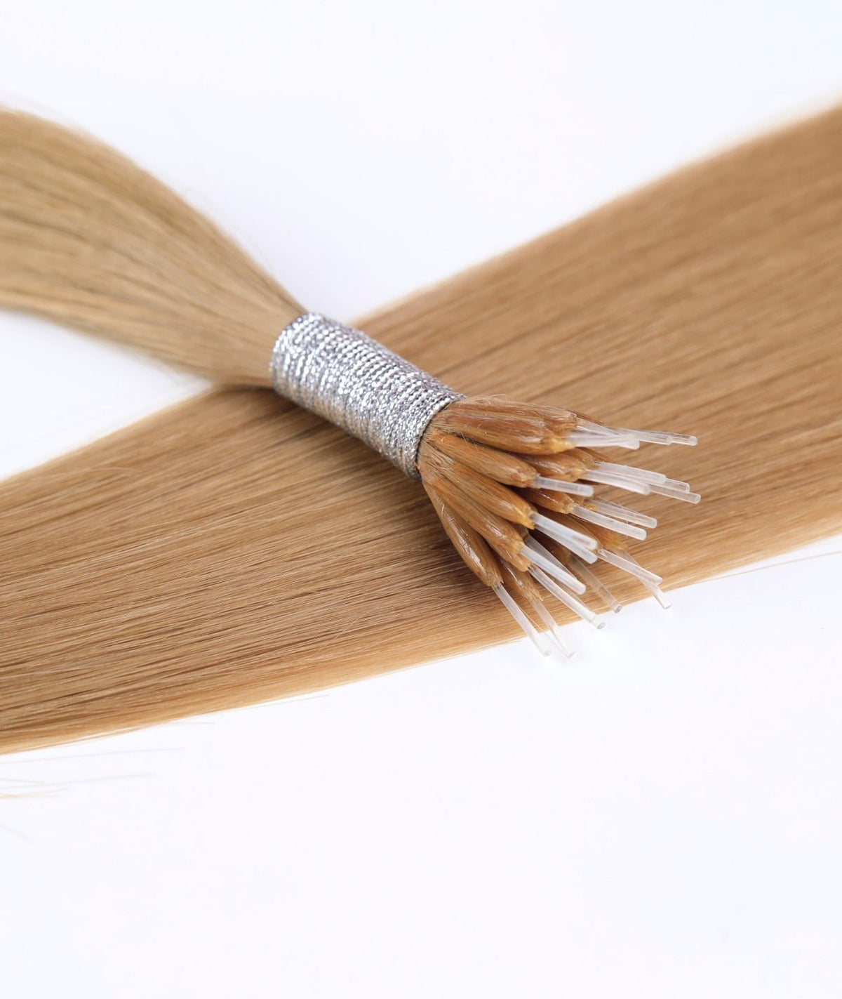 #16 Caramel Dark Blonde Nano Tip Hair Extensions — Value Grade