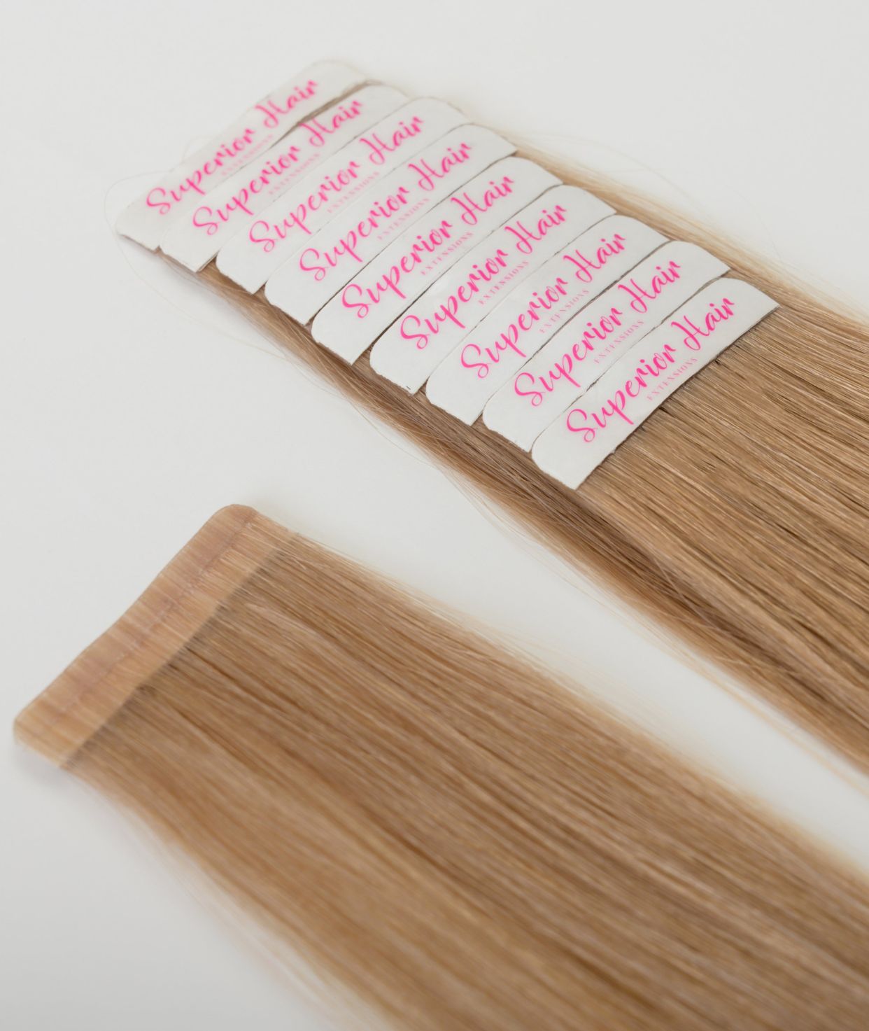 #16 Caramel Dark Blonde Ultra Seamless Tape In Extensions