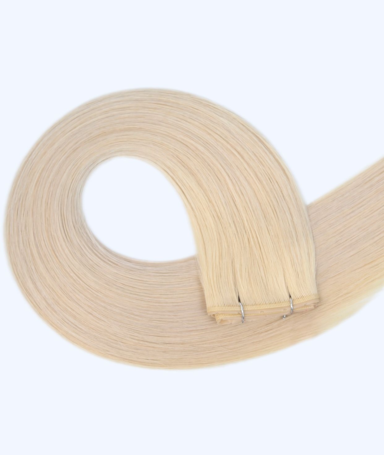 #60 Whitest Ash Blonde Superior Butterfly Weft™ Extensions