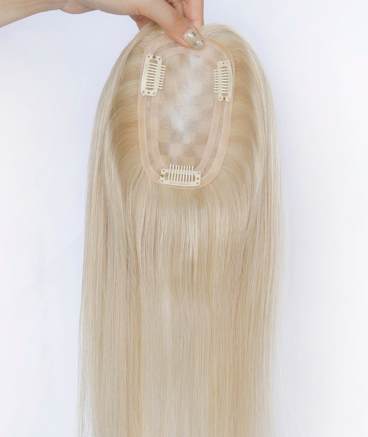 #18/613 Ash Blonde Highlights Women's Lite Hair Topper (NEW)