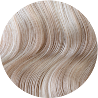 #18/60 Pearl Ash Blonde Highlights Seamless Clip In Hair Extensions