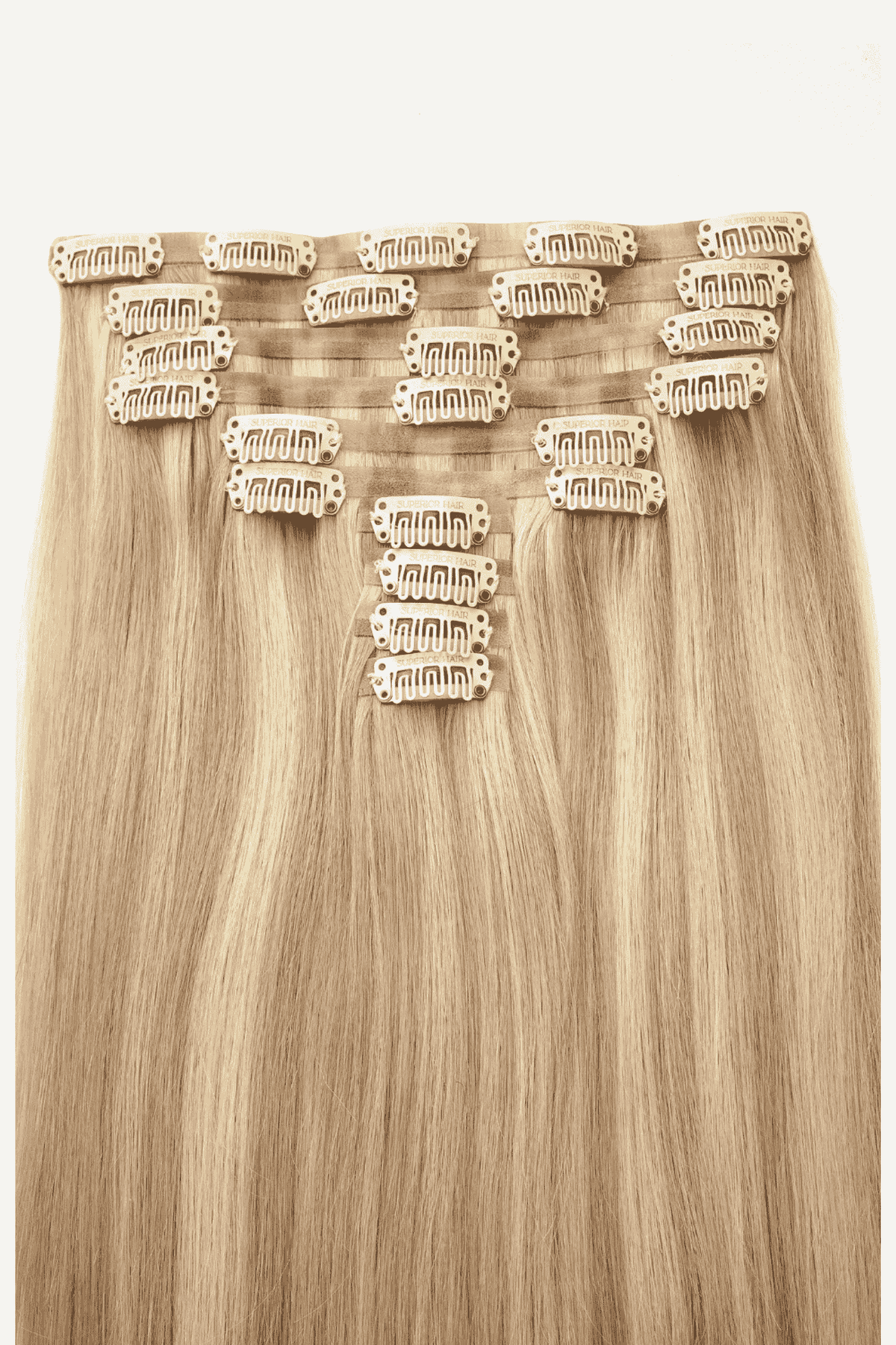 #18/613 Ash Blonde Highlights Seamless Clip In Hair Extensions