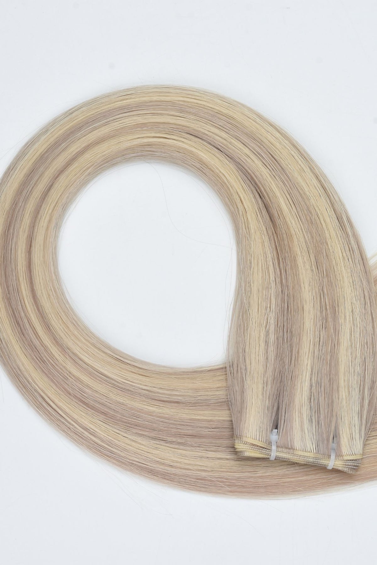 #18/60 Pearl Ash Blonde Highlights Genius Hair Weft Extensions