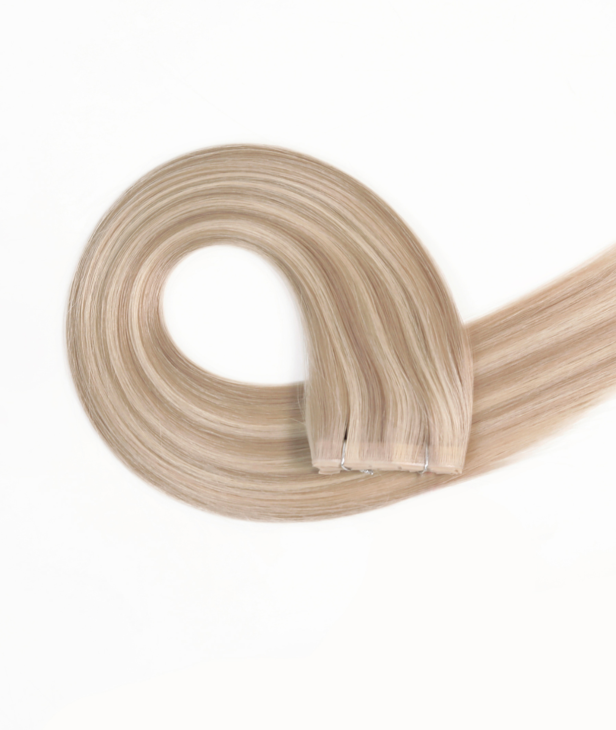 #18/613 Ash Blonde Highlights Invisi Butterfly Weft™ Hair Extensions