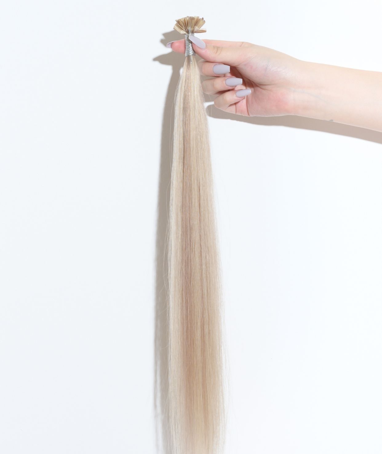 #18/613 Ash Blonde Highlights Keratin Bond Hair Extensions