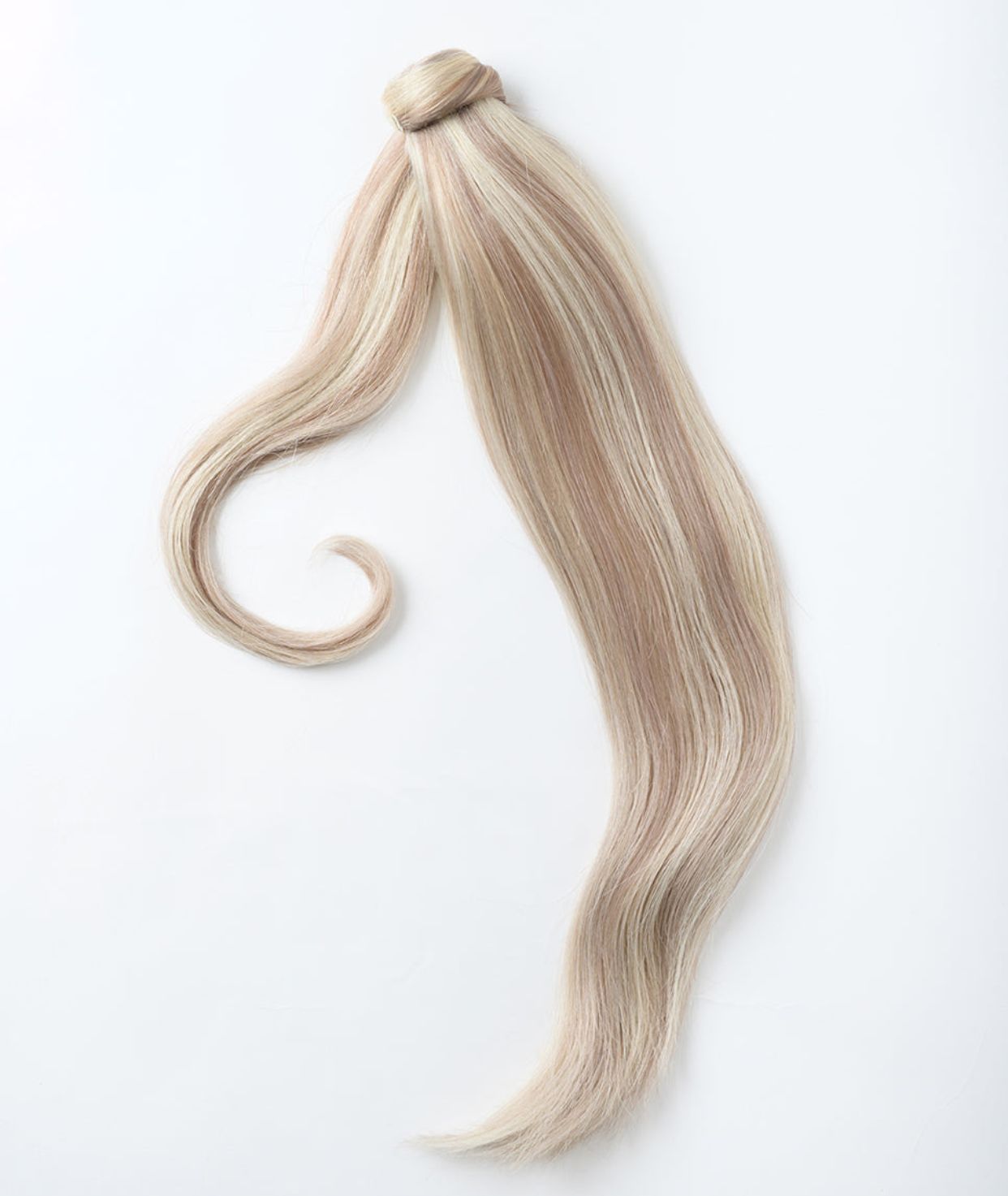 #18/613 Ash Blonde Highlights Ponytail Extensions — Value Grade