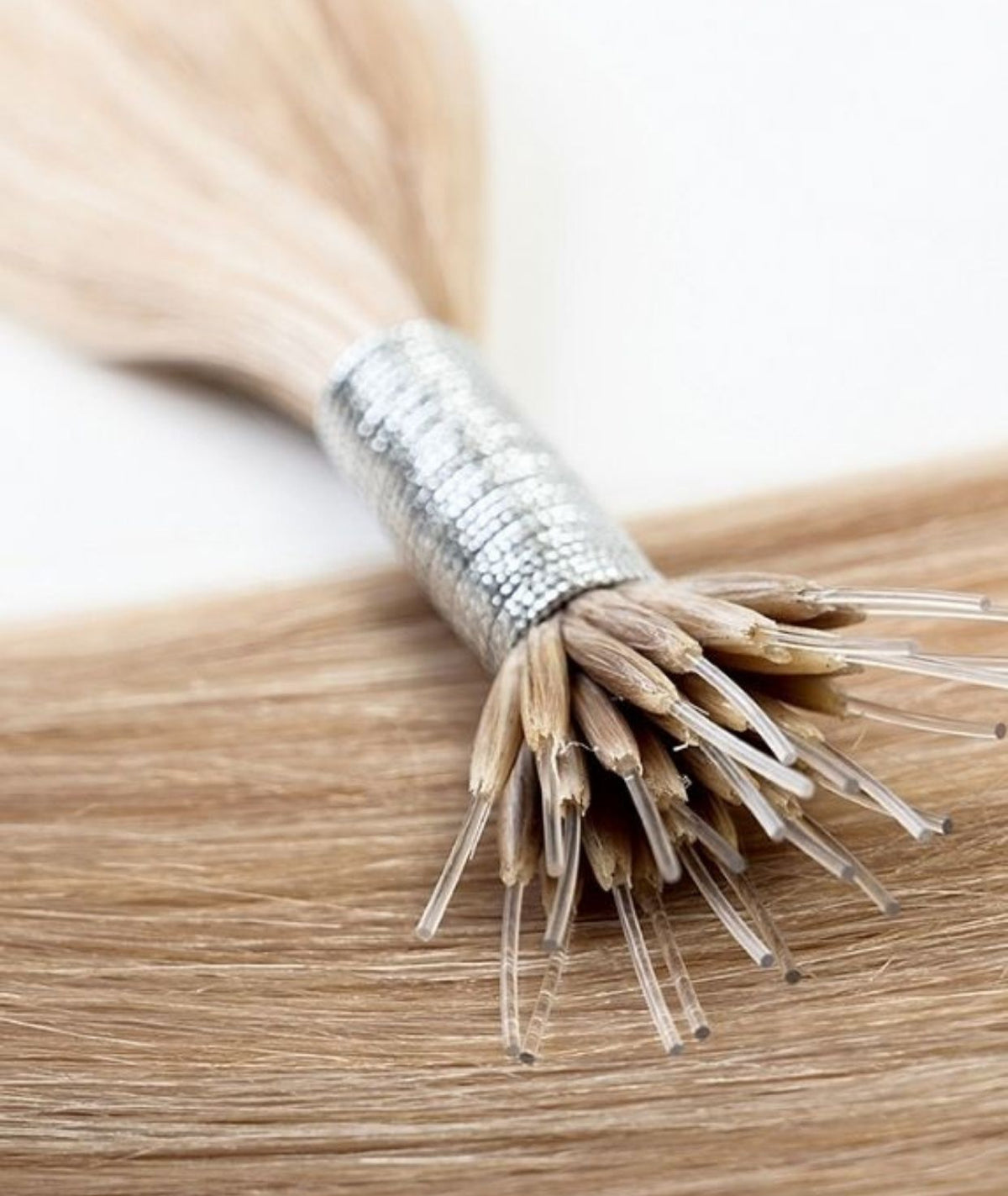 #18 Dark Ash Blonde Nano Tip Hair Extensions — Value Grade