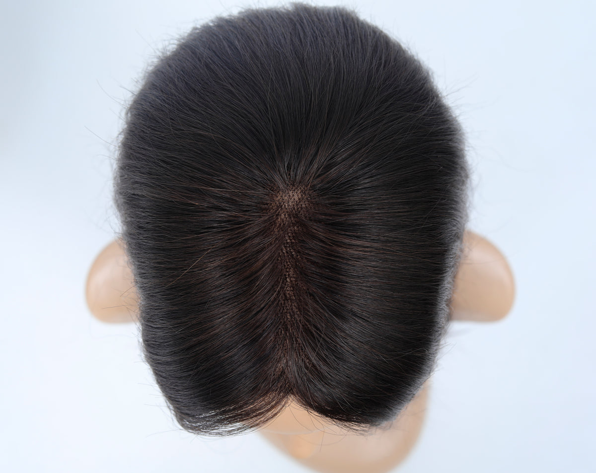 #1BL Darkest Brown Women's Lite Hair Topper (NEW)