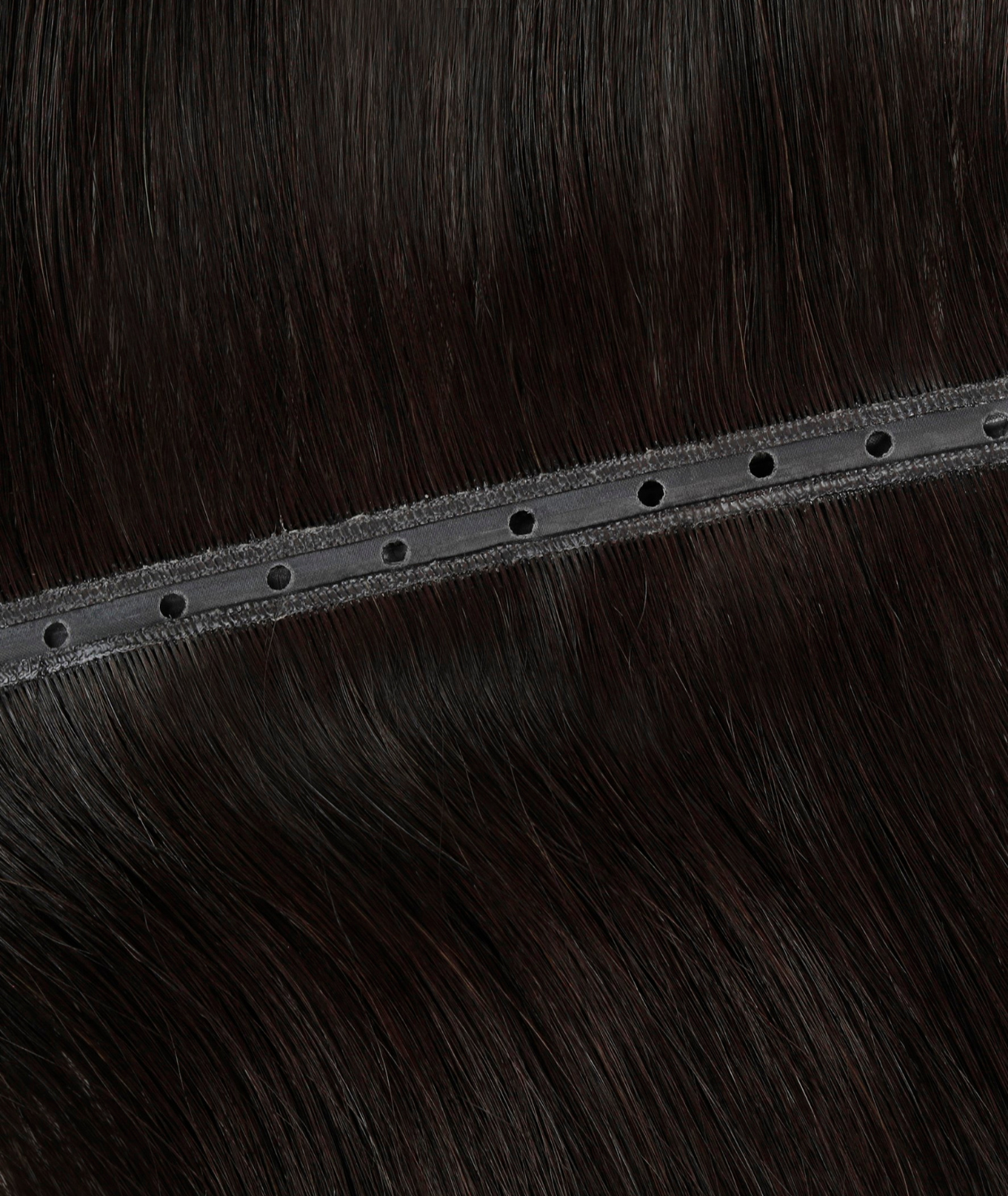 #1BL Darkest Brown Superior Butterfly Weft™ Hair Extensions