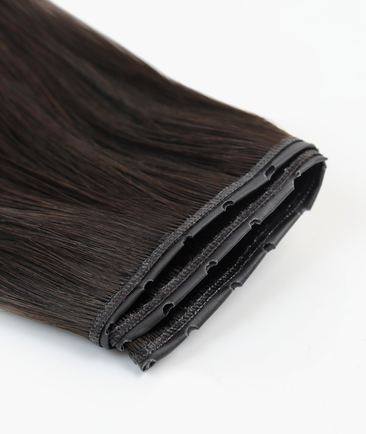 #1BL Darkest Brown Superior Butterfly Weft™ Hair Extensions