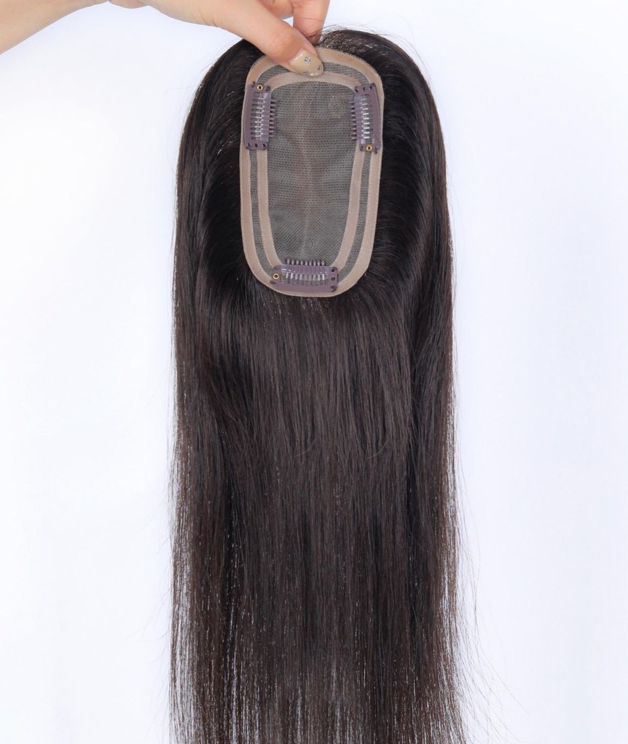 #1BL Darkest Brown Women's Lite Hair Topper (NEW)