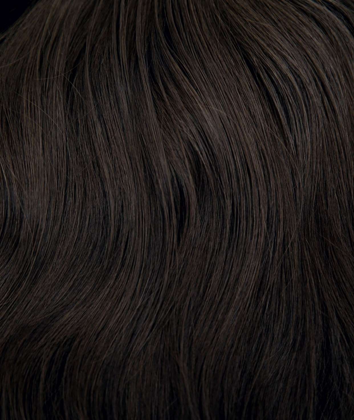 #1BL Darkest Brown Classic Halo Hair Extensions