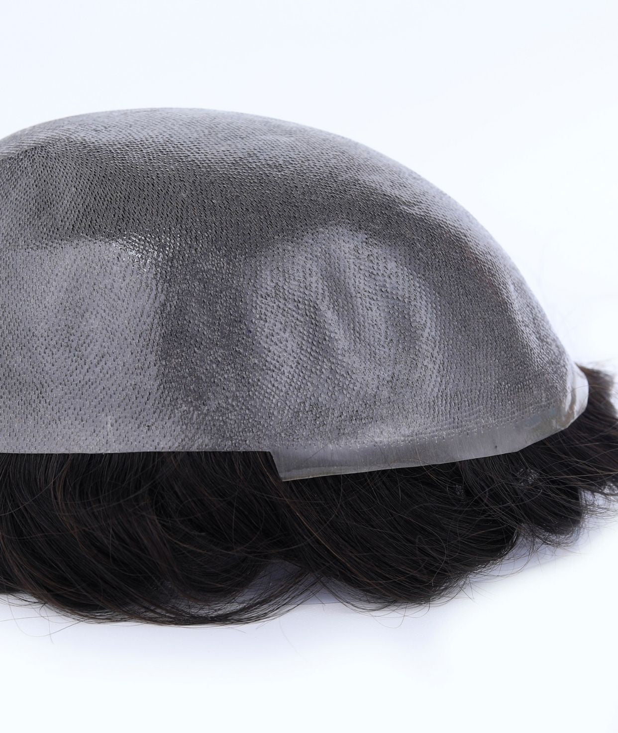 #1B Natural Black Skin Base Hair System