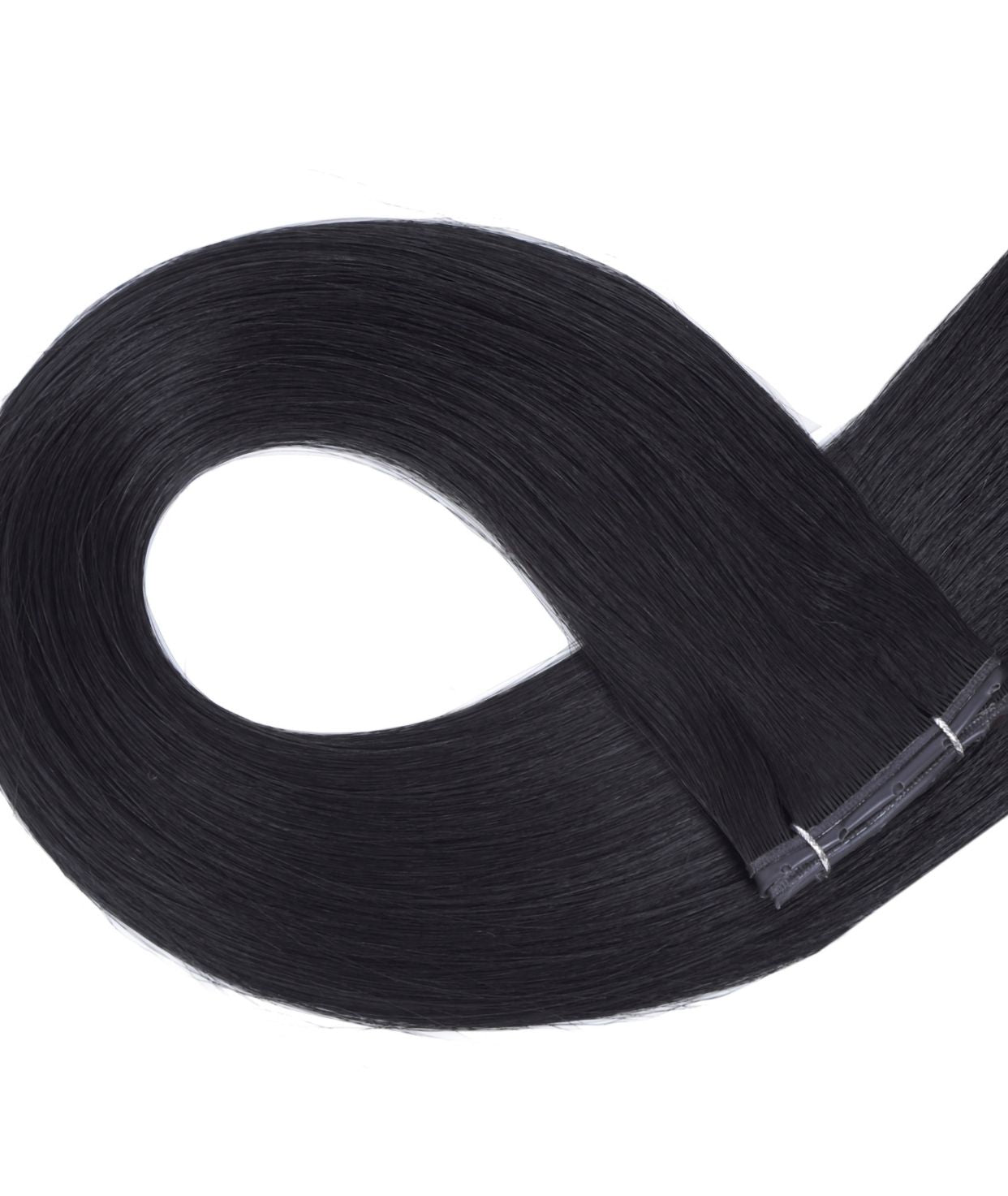 #1 Jet Black Superior Butterfly Weft™ Extensions