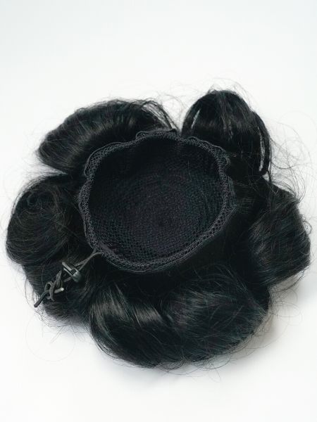 #1B Off Black Clip-In Bun Extension