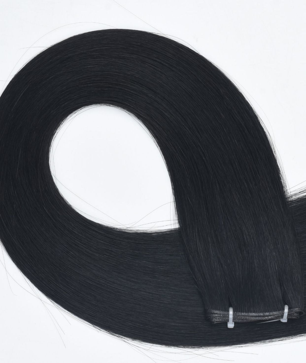 #1 Jet Black Genius Hair Weft Extensions