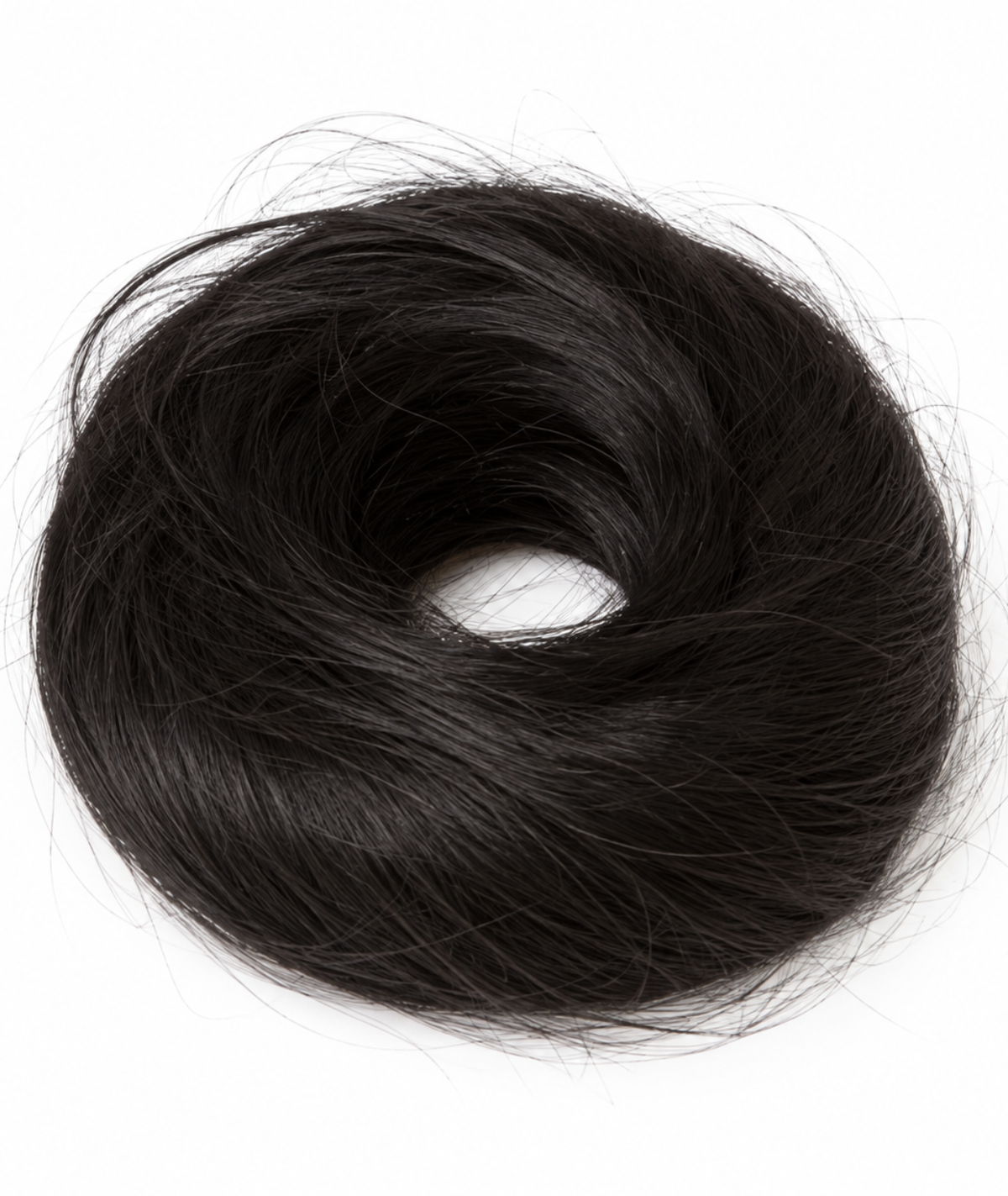 #1 Jet Black Messy Bun Hair Extensions (28g)