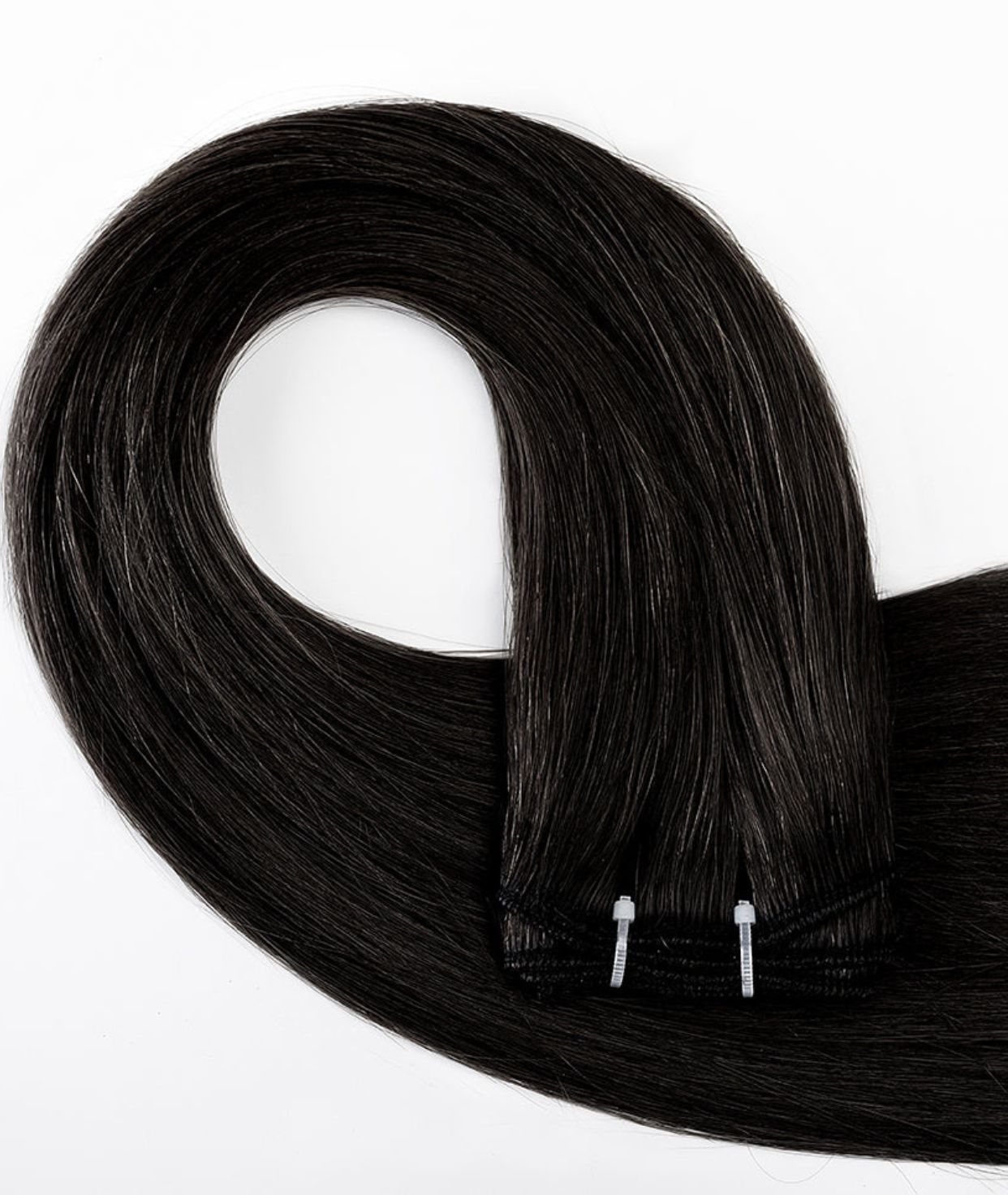 #1 Jet Black Traditional Weft Extensions