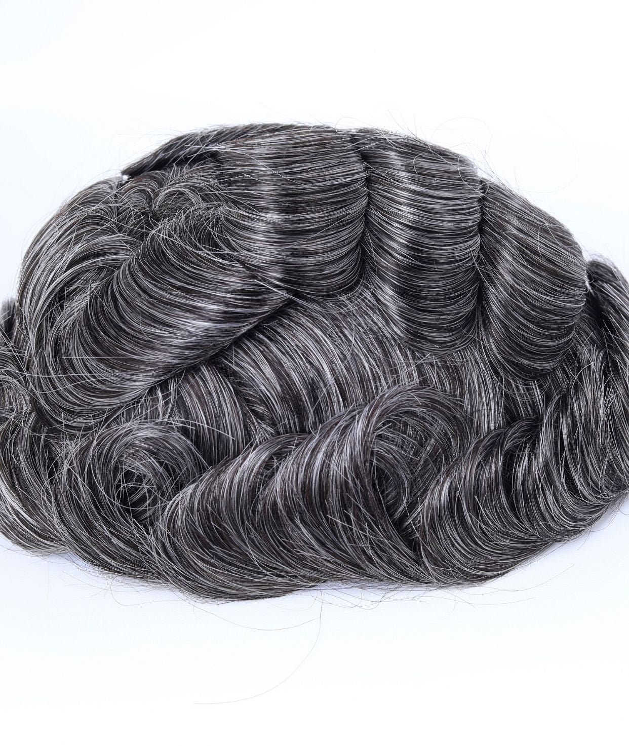 #1B Natural Black Skin Base Hair System