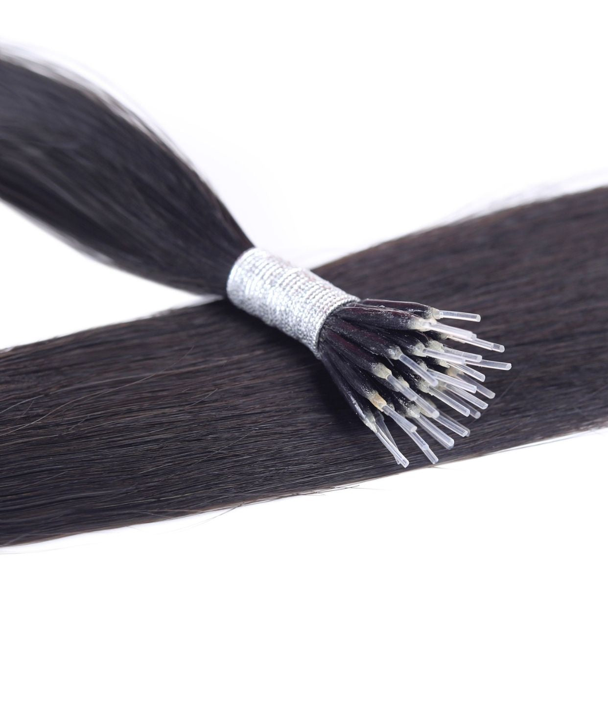 #1B Off-Black Nano Tip Hair Extensions — Value Grade