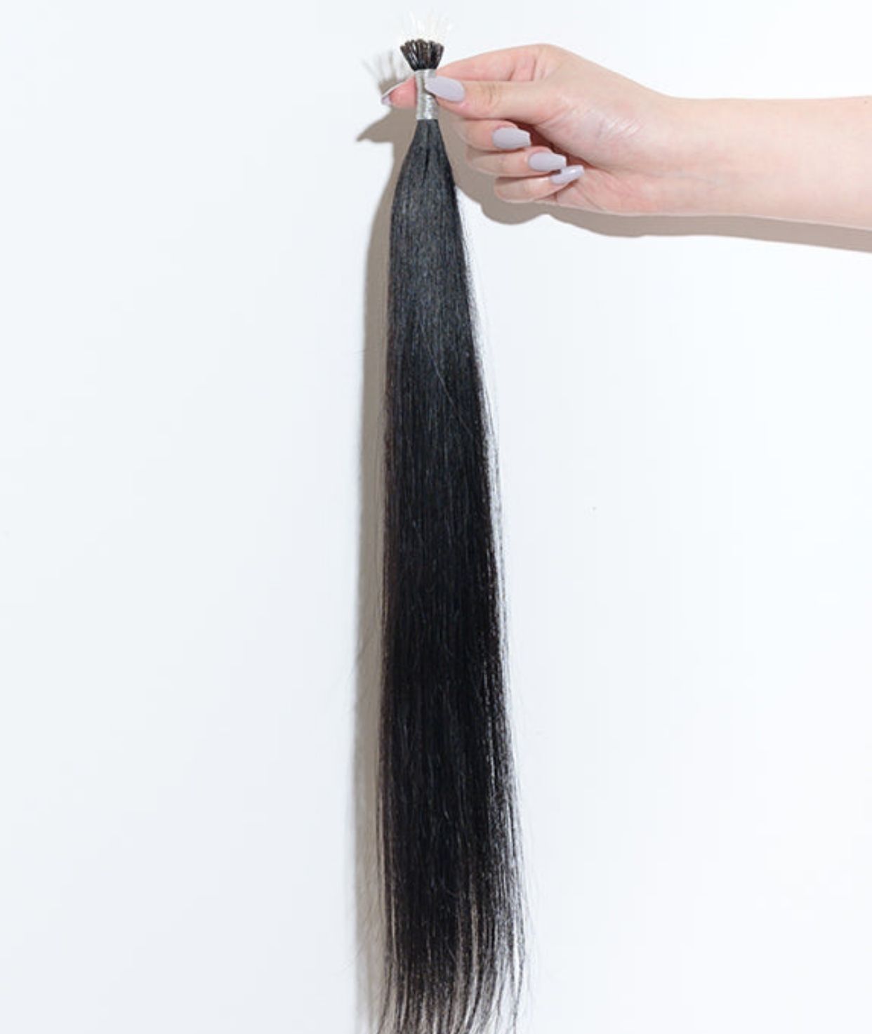 #1 Jet Black Nano Tip Hair Extensions