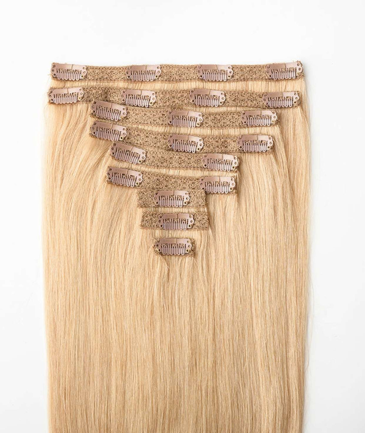 #23 Golden Blonde Classic Clip In Hair Extensions 9pcs — Value Grade