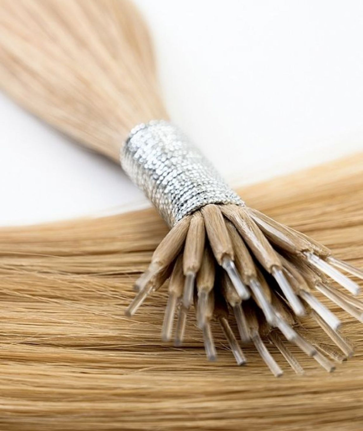 #23 Golden Blonde Nano Tip Hair Extensions — Value Grade