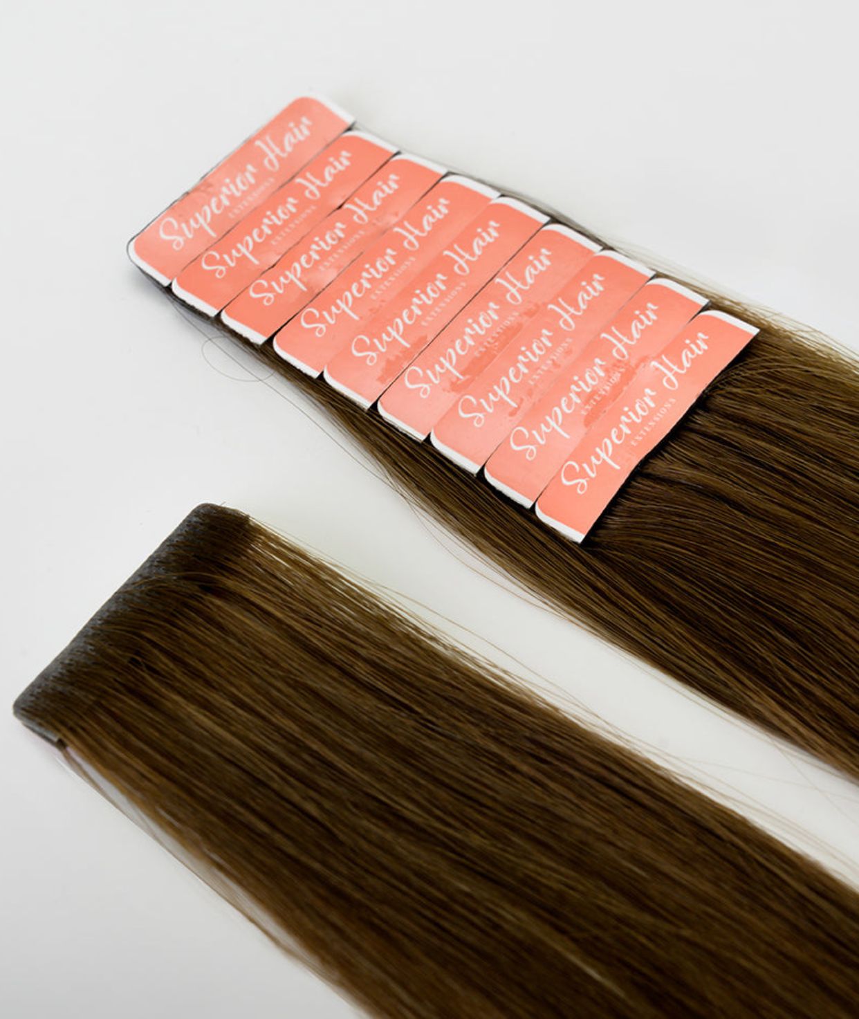 #2 Dark Brown Invisi Tape Hair Extensions