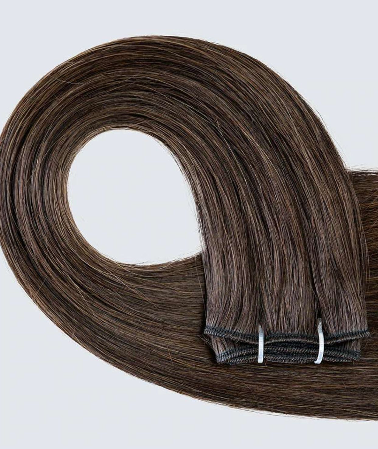 #2 Dark Brown Traditional Weft Extensions