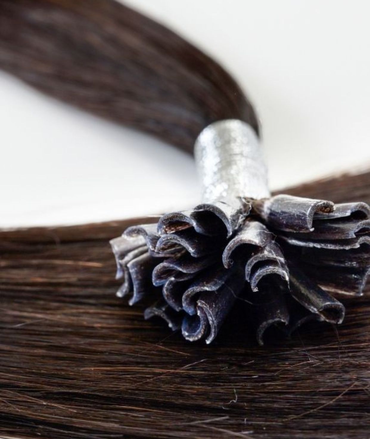 #2 Dark Brown Keratin Bond Hair Extensions