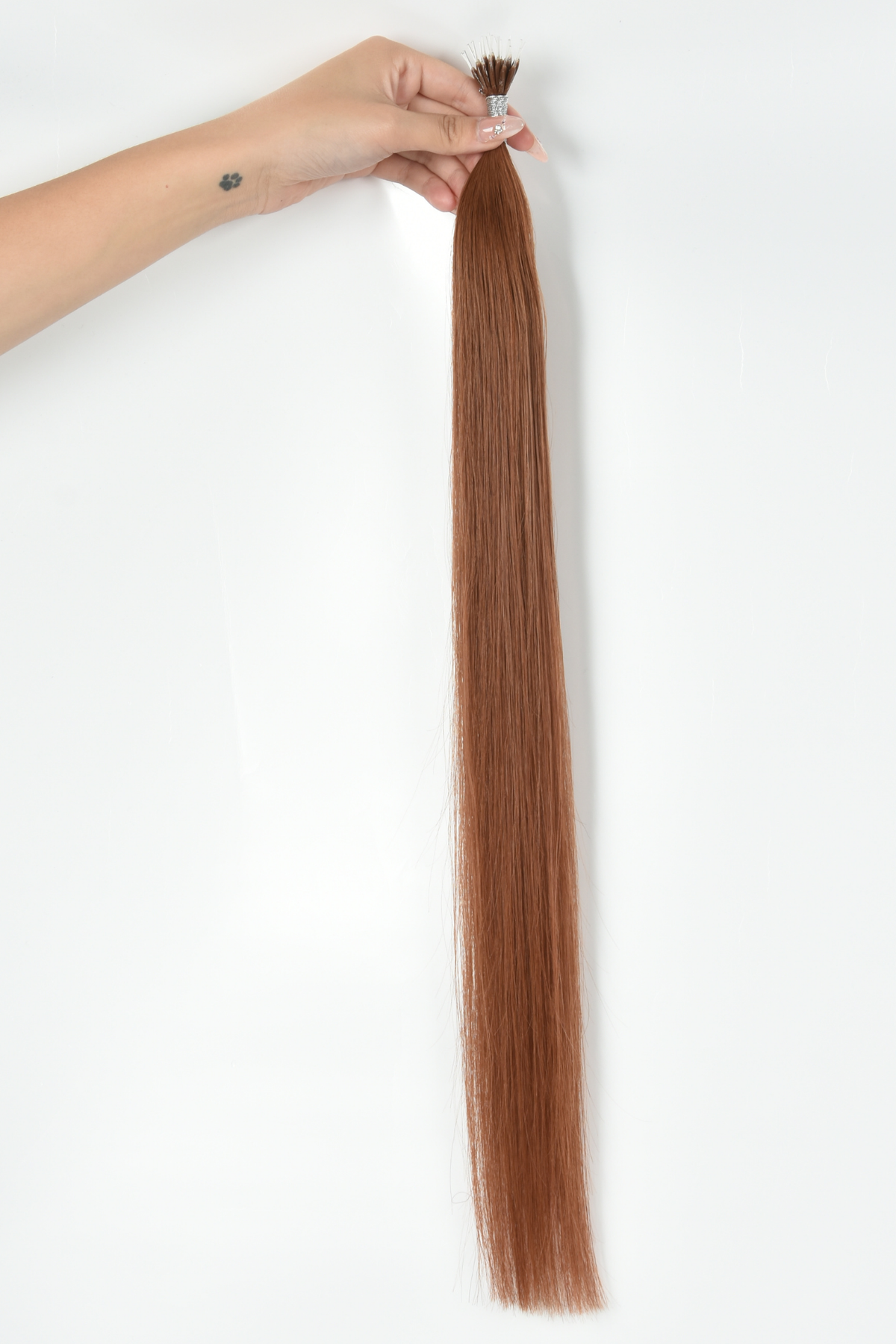 #33 Auburn Nano Tip Hair Extensions