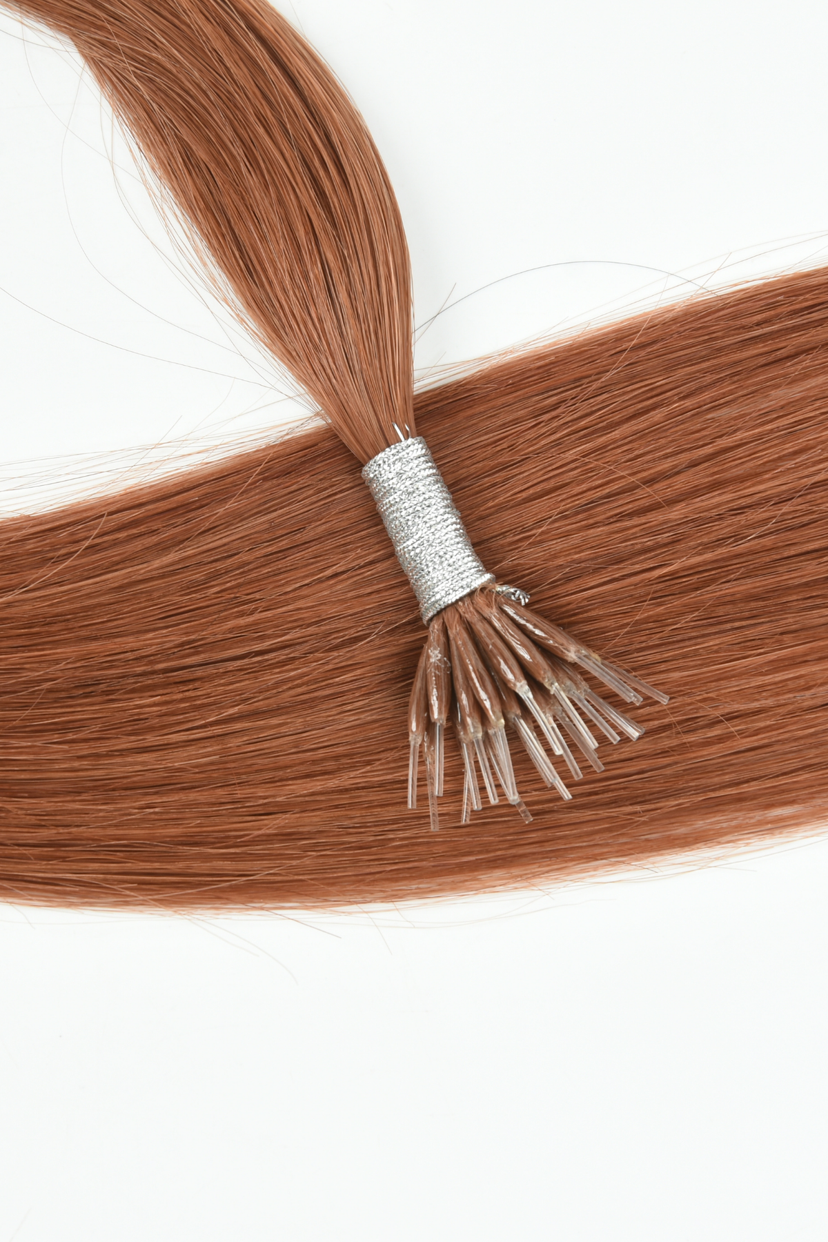 #33 Auburn Nano Tip Hair Extensions