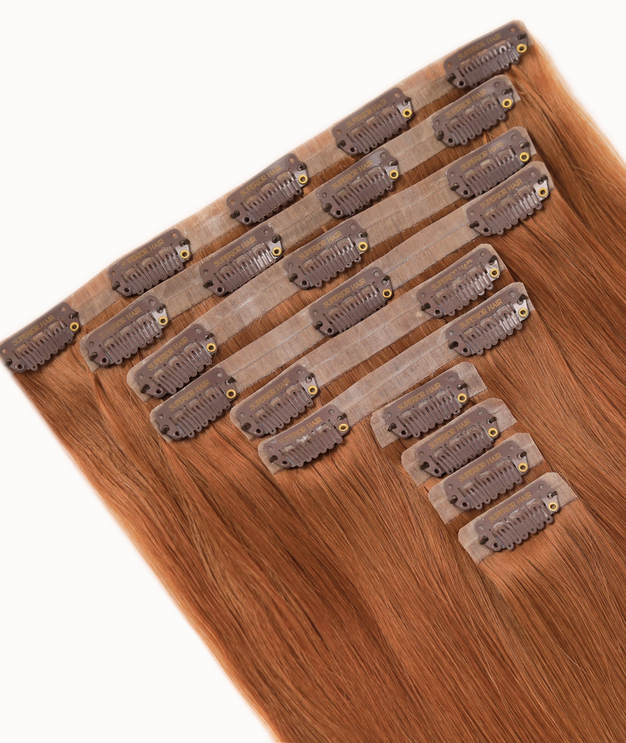 #33 Auburn Seamless Clip In Hair Extensions