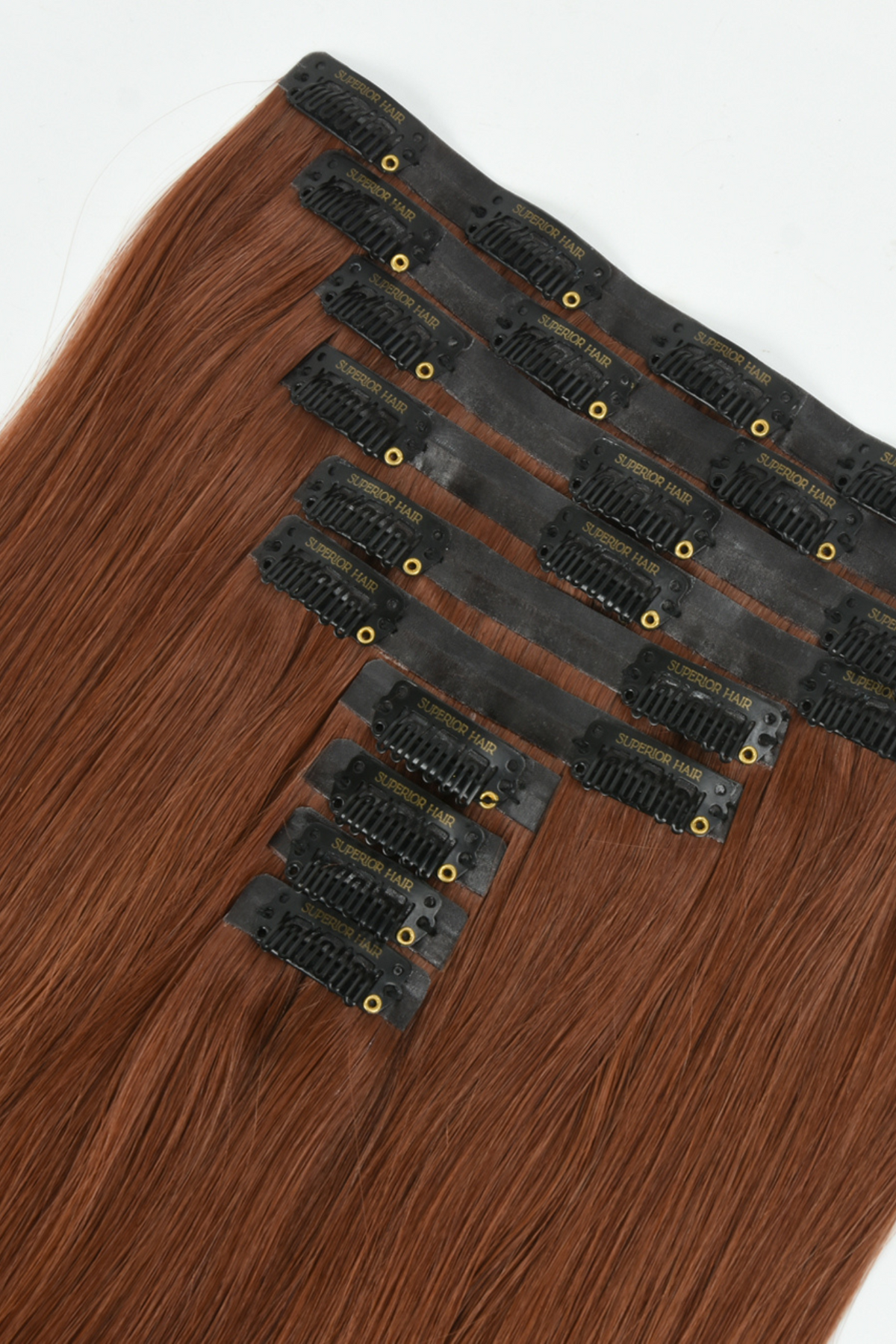 #33 Auburn Seamless Clip In Hair Extensions